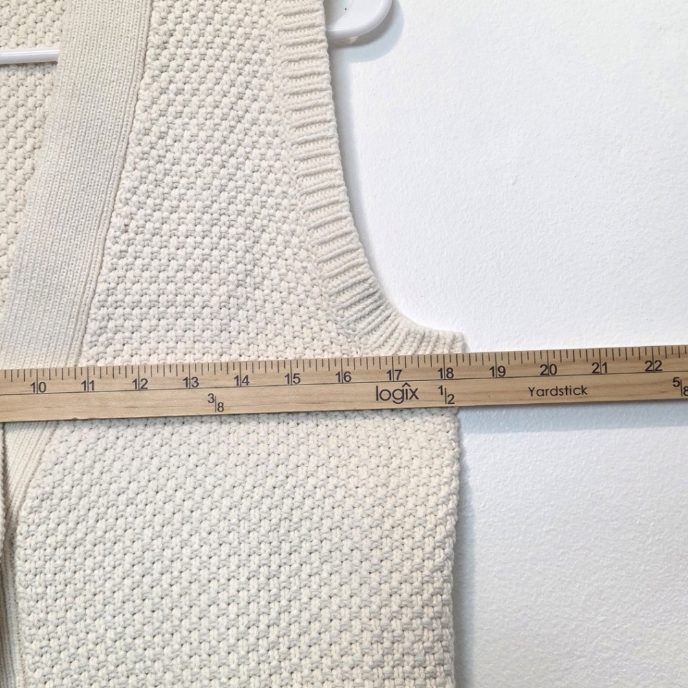 Top Sleeveless Crochet Vest With Cotton Button SzM - Picture 6 of 9